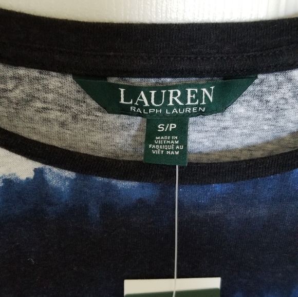 Lauren Ralph Lauren Tie Ftont Tie Dye Top - Picture 4 of 10